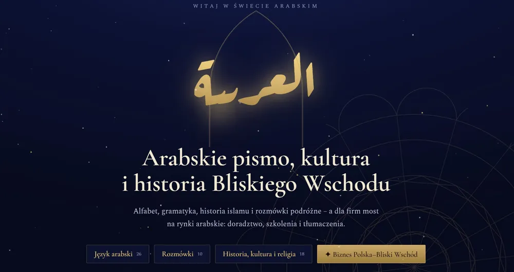 Zrzut ekranu portalu dar al-huruf